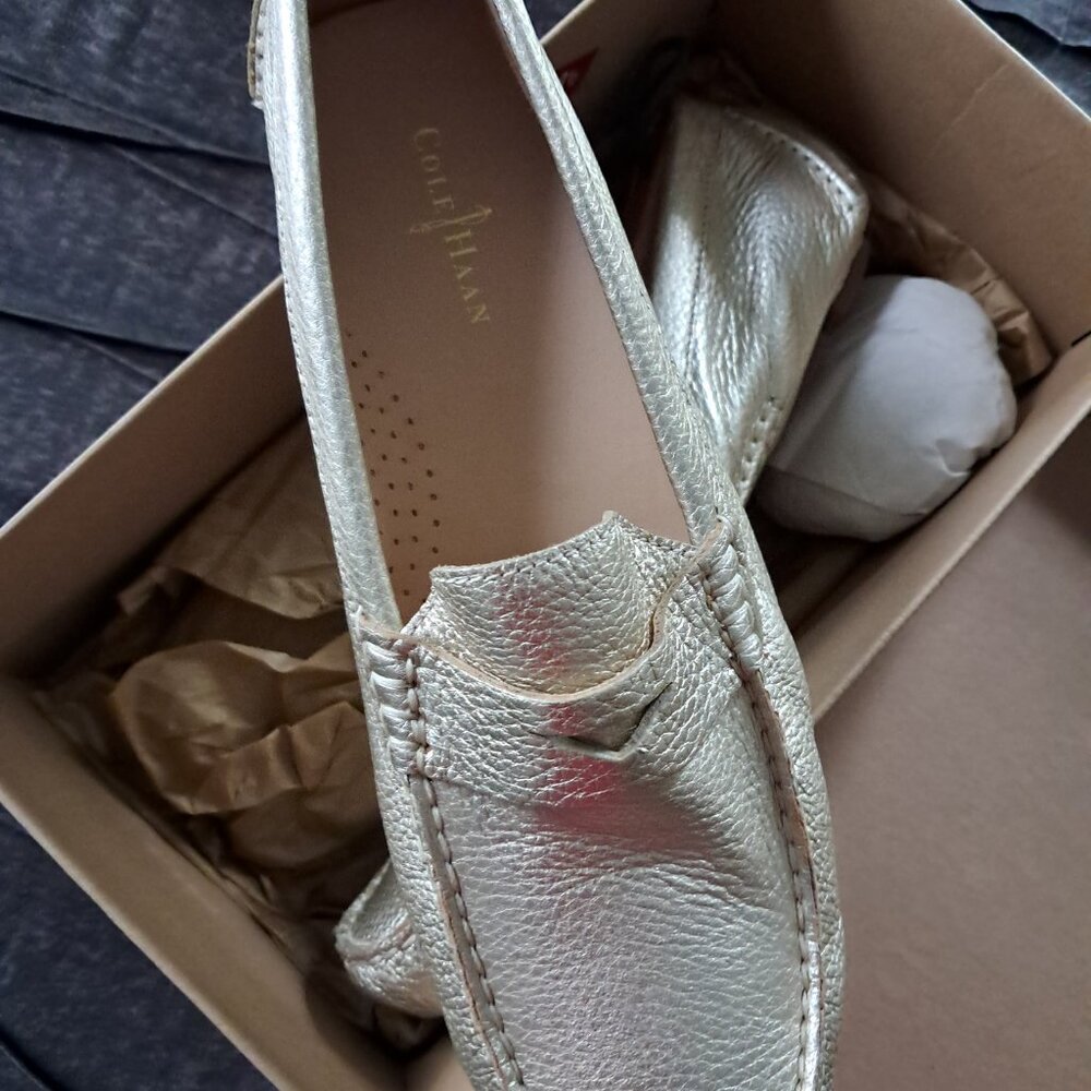 Cole Haan gold leather loafer - Picture 4 of 4